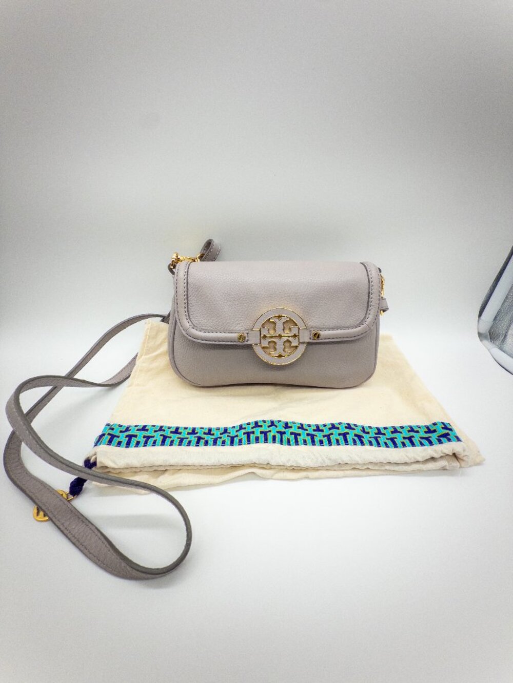 TORY BURCH Mini Amanda Crossbody Grey